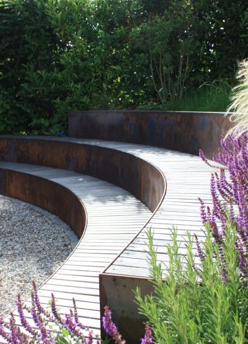 ampfitheatre bois métal